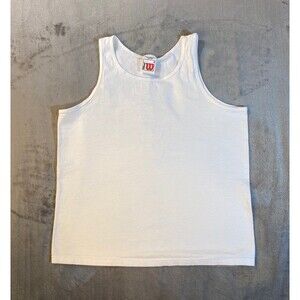 Wilson Tank Top, Like New Condition, White, Size Medium, Pre-Owned, 100 % Cotton